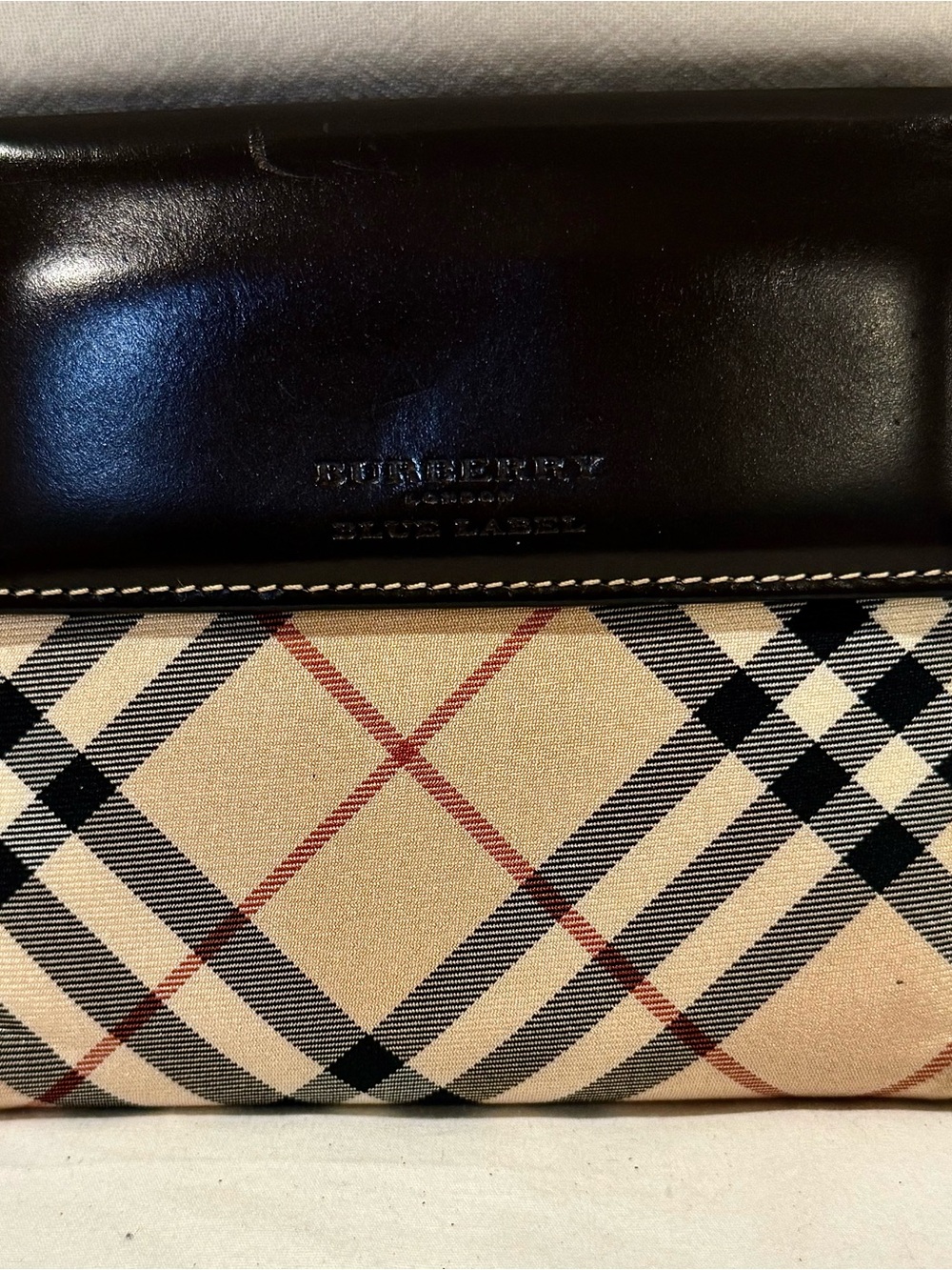 Vintage Burberry London Blue Label Nova Check Wallet